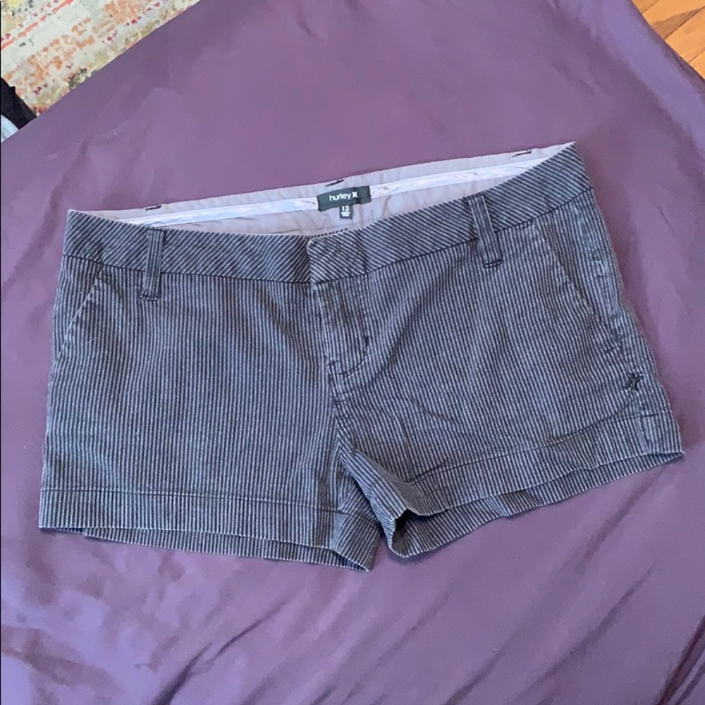 Pin stripe shorts